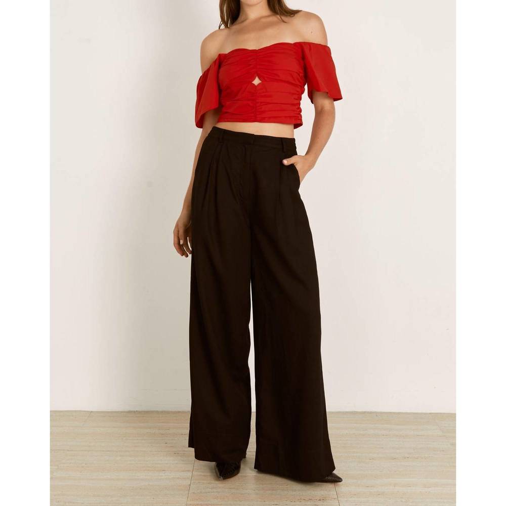 NEW MON RENN johanna top in red
